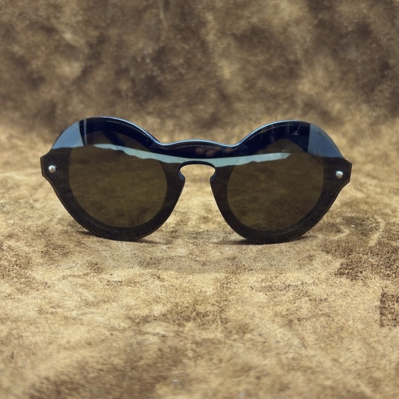 Phillip Lim Black/Gold Round Sunglasses - Picture 10 of 10